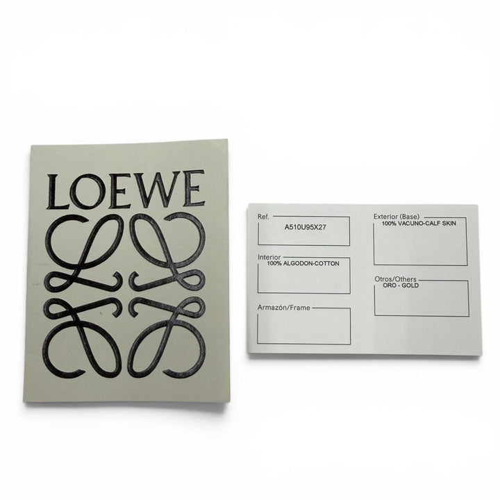 Excellent LOEWE Shoulder Bag Puzzle mini 2-way leather handbag beige A510U95X27