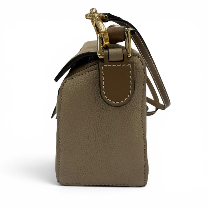 Excellent LOEWE Shoulder Bag Puzzle mini 2-way leather handbag beige A510U95X27