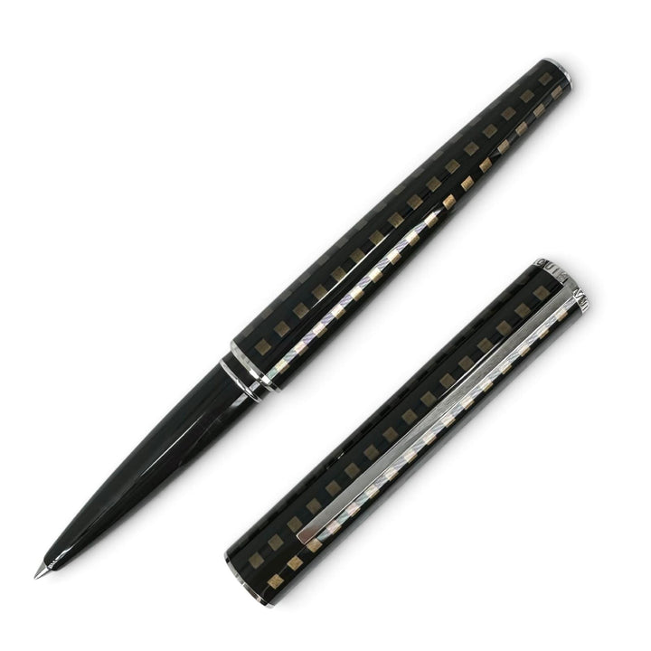Excellent LOUIS VUITTON Ballpoint pen Jet rack Damier LV logo engraving N79144