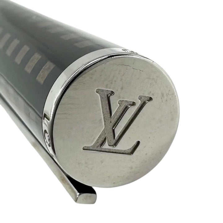 Excellent LOUIS VUITTON Ballpoint pen Jet rack Damier LV logo engraving N79144
