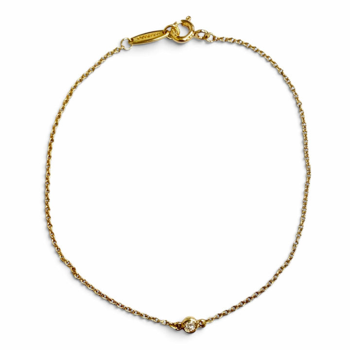 Great TIFFANY&Co. bracelet By the yard 750 YG 1.02g Diameteraround0.1