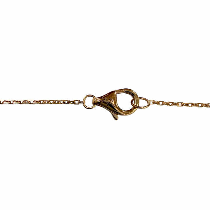 Great Cartier Necklace Trinity Pendant Brilliant Cut Diamond Pink gold AU750