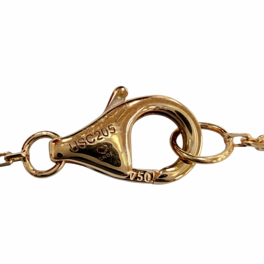 Great Cartier Necklace Trinity Pendant Brilliant Cut Diamond Pink gold AU750