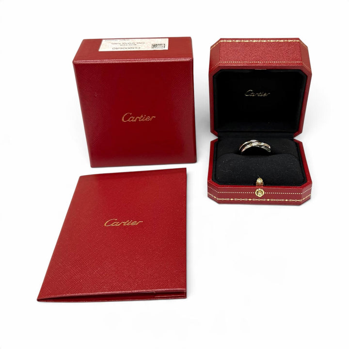 Excellent Cartier Trinity Ring Ceramic Classic Model 750 62 (equivalent to JP22)