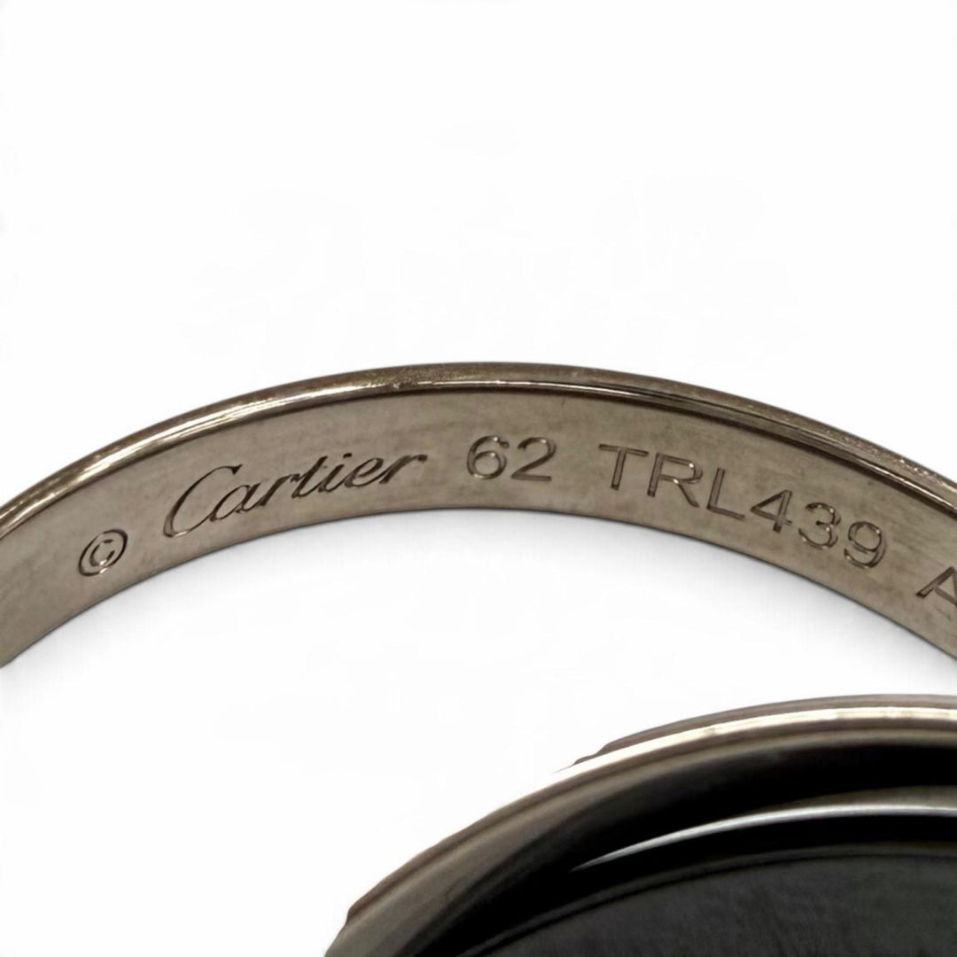 Excellent Cartier Trinity Ring Ceramic Classic Model 750 62 (equivalent to JP22)