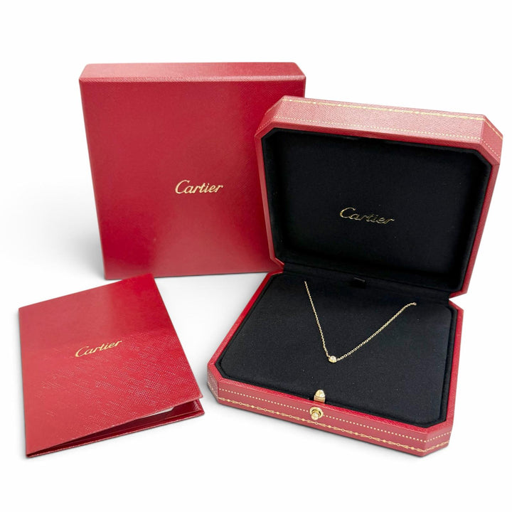 Excellent Cartier Damour SM Diamond Necklace 750 (Yellow Gold), 543GRZ