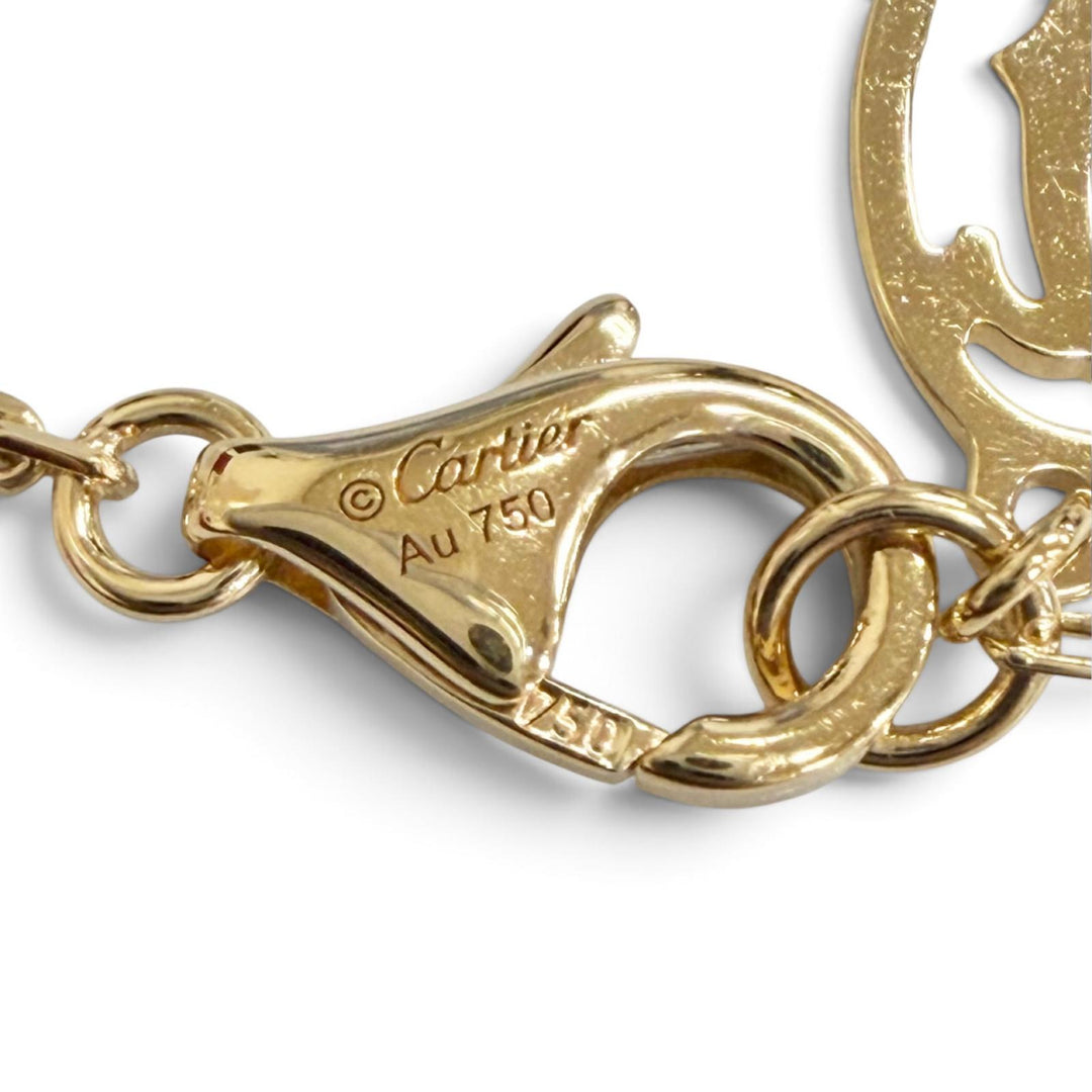 Excellent Cartier Damour SM Diamond Necklace 750 (Yellow Gold), 543GRZ
