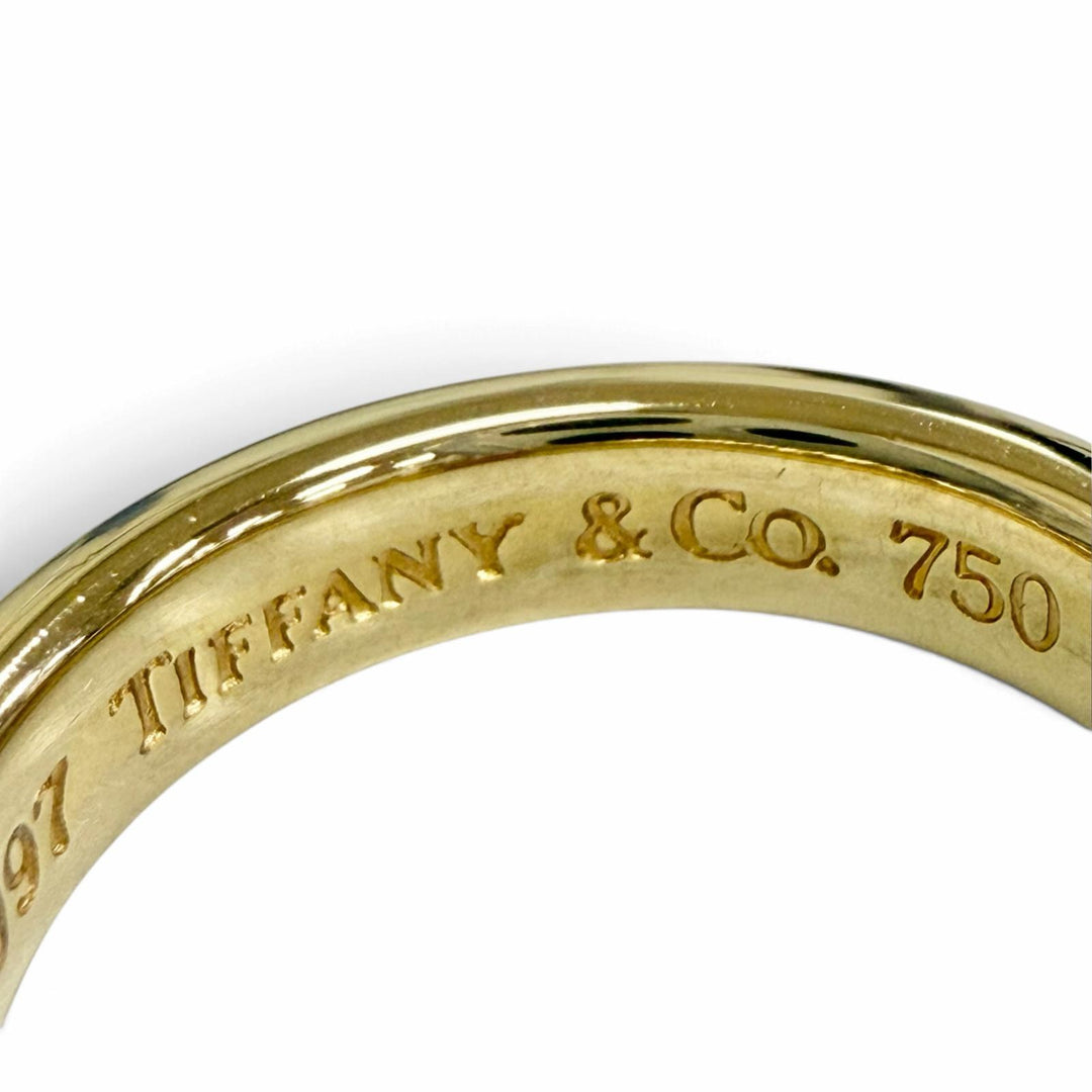 Excellent TIFFANY&Co. Stacking Ruby Ring 750(YG) 5.68g No. 14 Yellow Gold