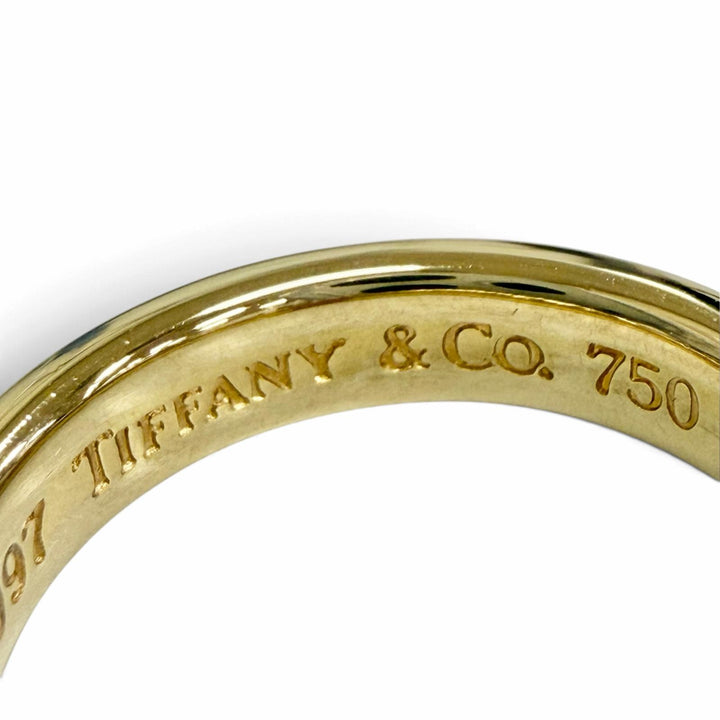 Excellent TIFFANY&Co. Stacking Ruby Ring 750(YG) 5.68g No. 14 Yellow Gold