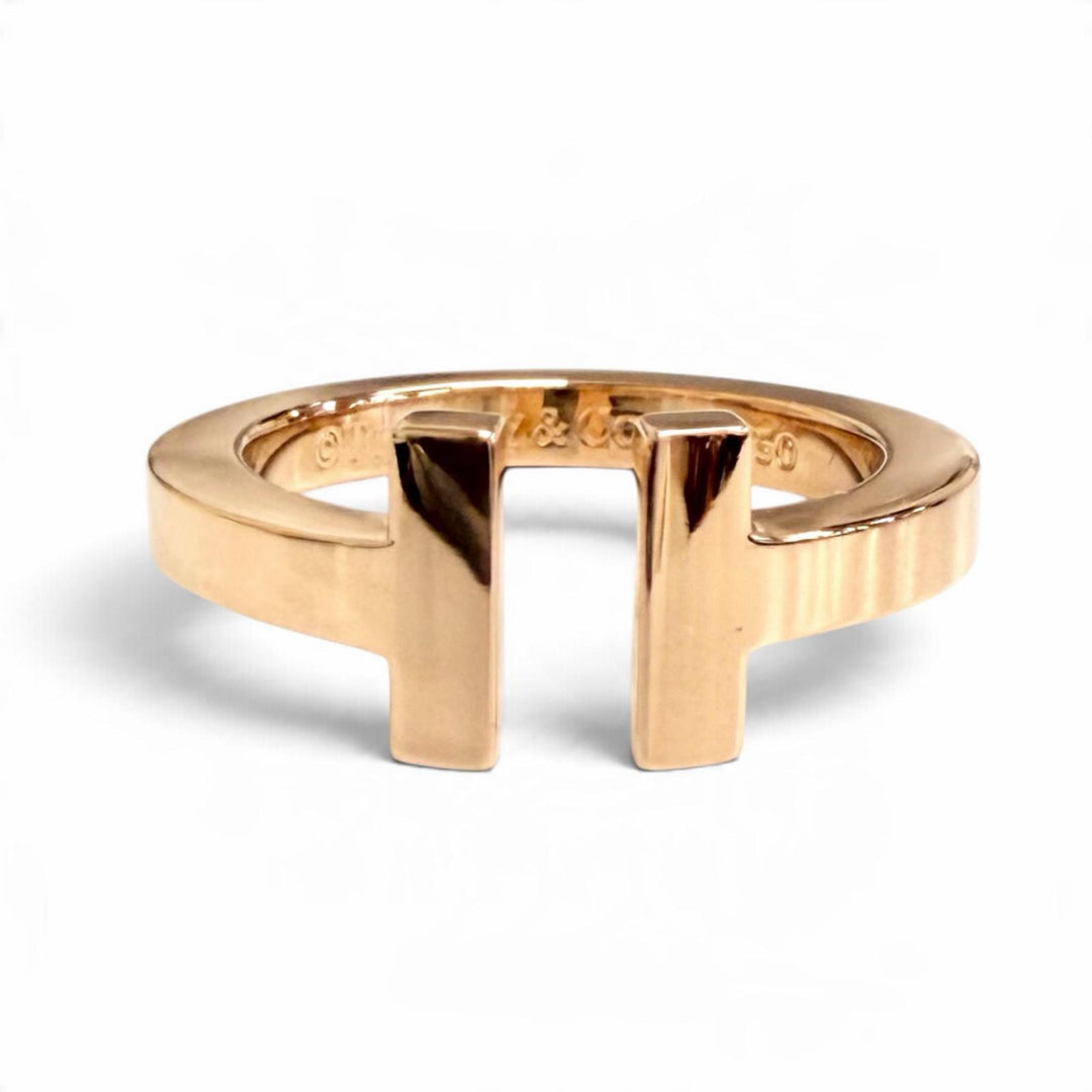 Excellent TIFFANY&Co. T Square Ring 750(PG) Purchased in April 2025 Pink gold