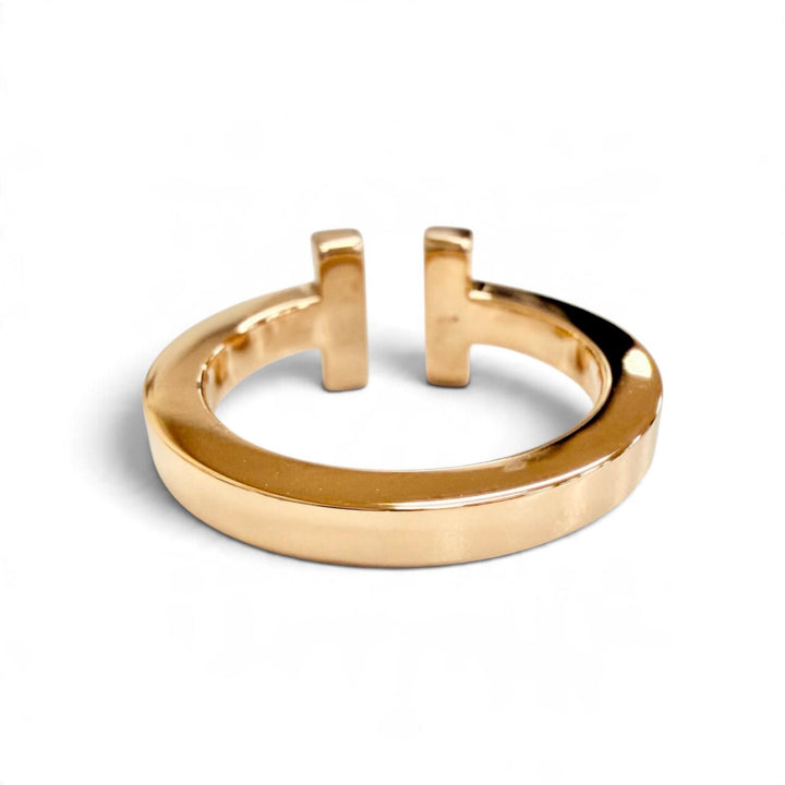 Excellent TIFFANY&Co. T Square Ring 750(PG) Purchased in April 2025 Pink gold