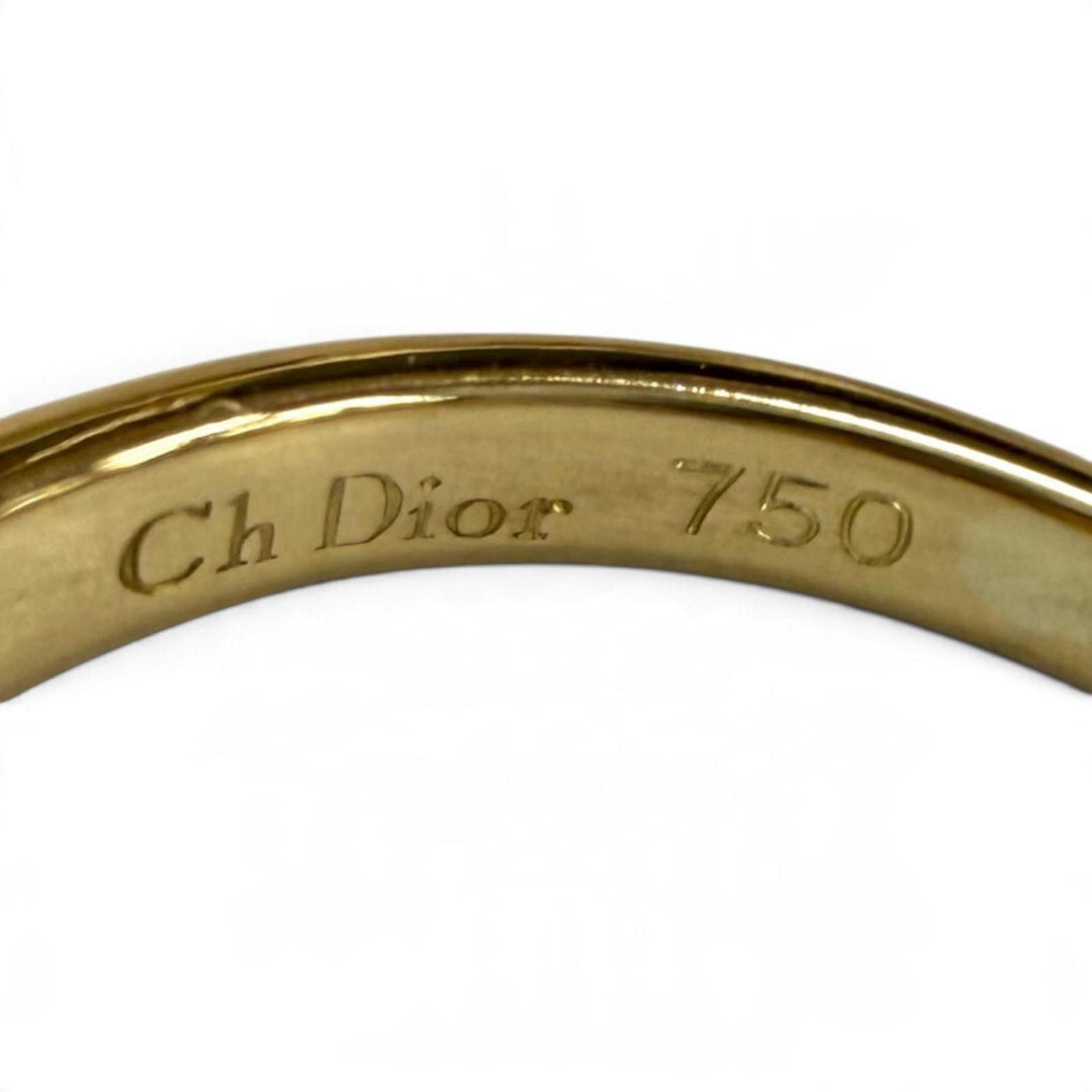 Excellent Christian Dior Ring ring Logo design diamond ring 688 750(YG)