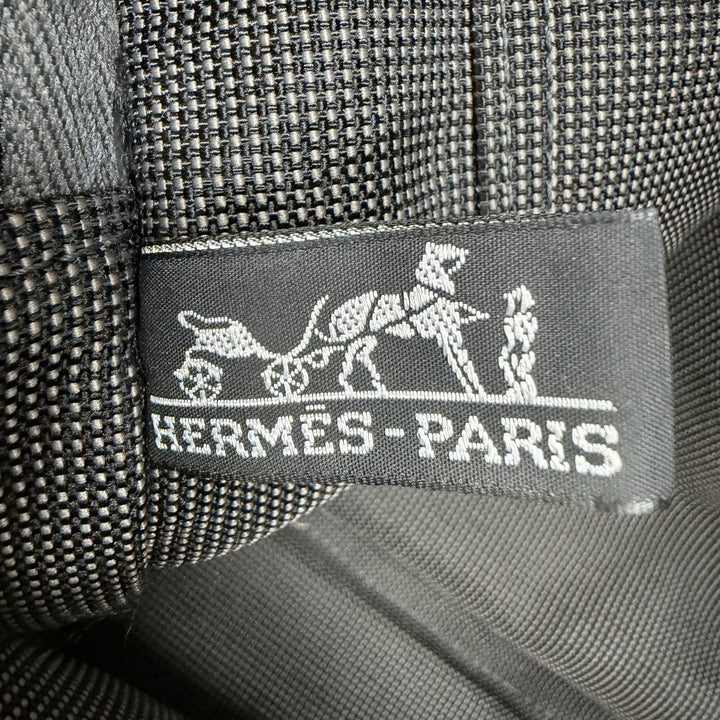 Excellent HERMES Tote Bag Her Line MM Serie Metal canvas with padlock and lock.