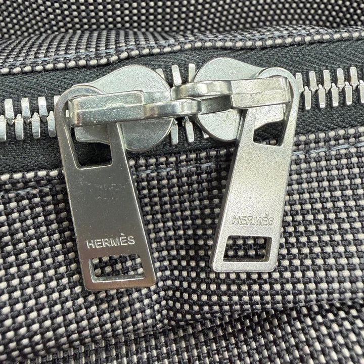 Excellent HERMES Tote Bag Her Line MM Serie Metal canvas with padlock and lock.