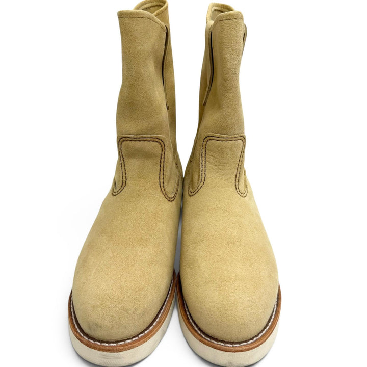 Great RED WING boots Pecos boots beige Suede leather mens 26.5 8168