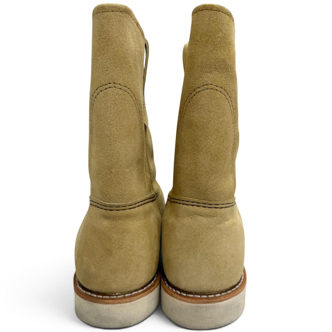 Great RED WING boots Pecos boots beige Suede leather mens 26.5 8168