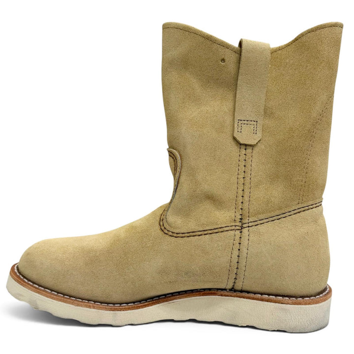 Great RED WING boots Pecos boots beige Suede leather mens 26.5 8168