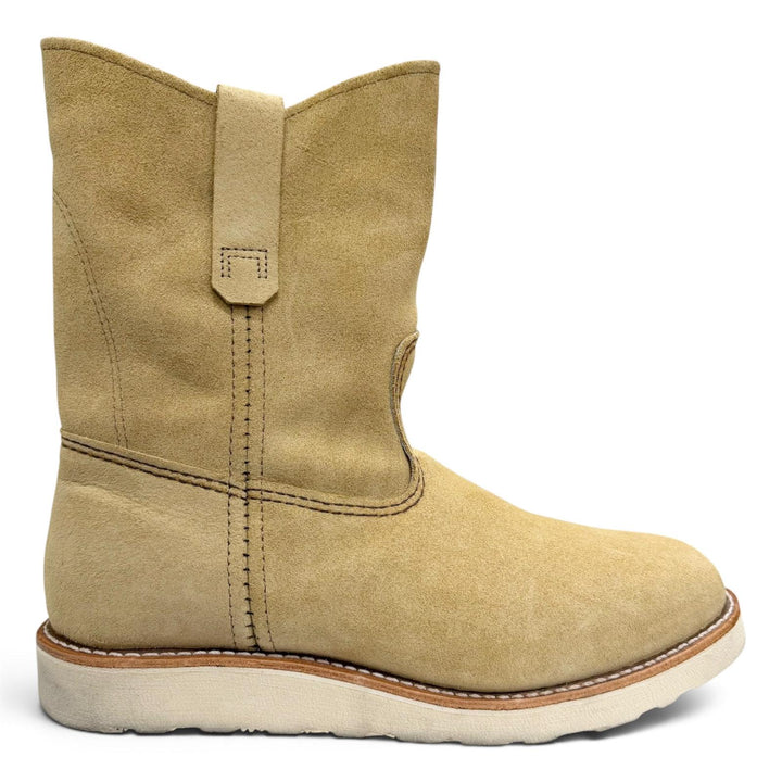 Great RED WING boots Pecos boots beige Suede leather mens 26.5 8168