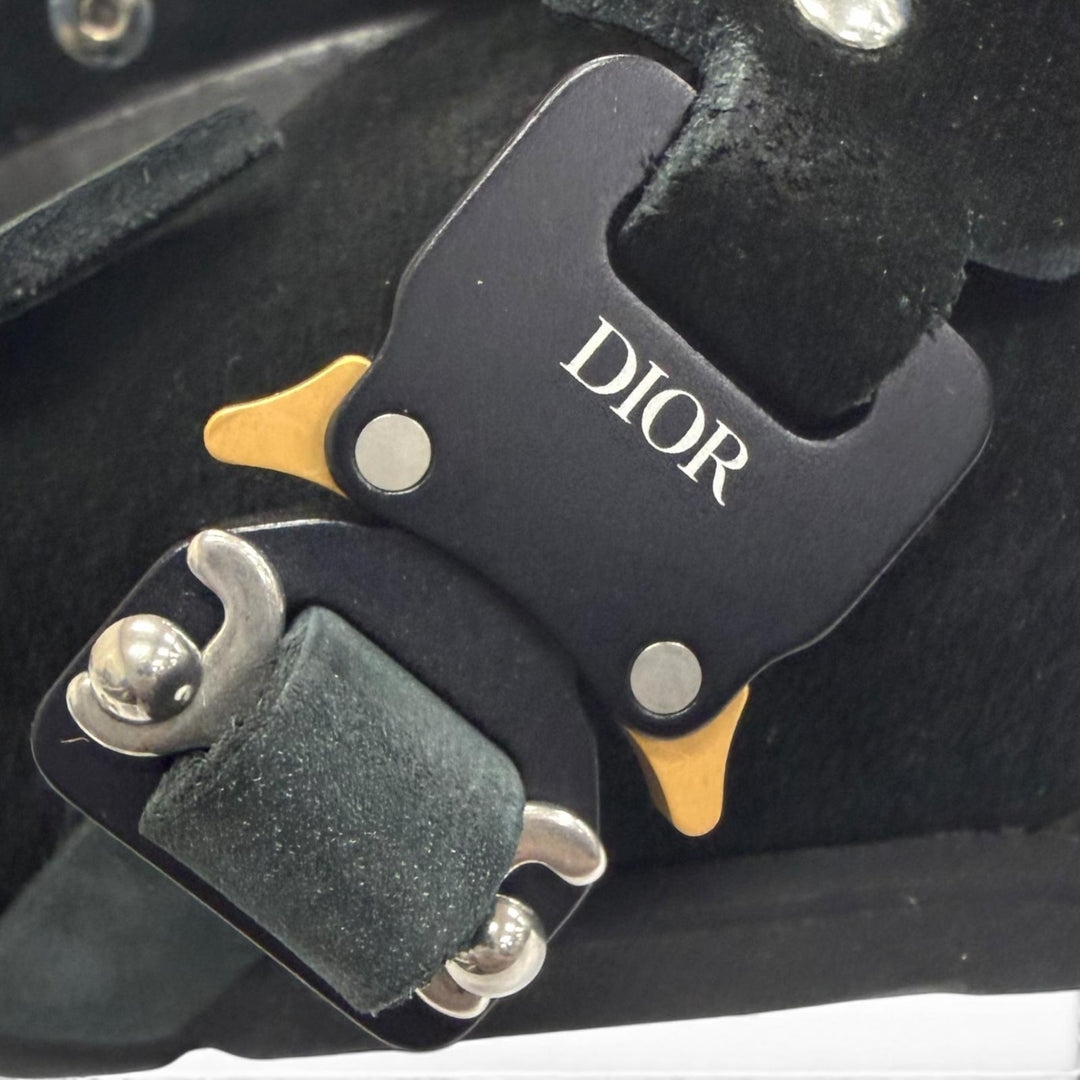 Great DIOR BIRKENSTOCK Sandals TOKIO Mule black Suede Calfskin Leather mens 38