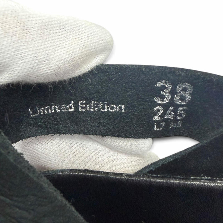 Great DIOR BIRKENSTOCK Sandals TOKIO Mule black Suede Calfskin Leather mens 38