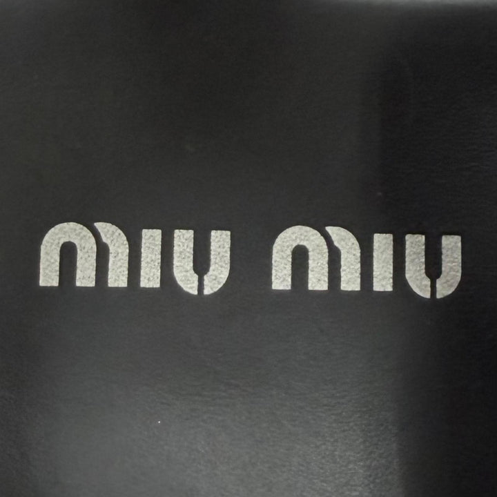 Great MIUMIU Sandals EVA Logo patch platform rubber Gurkha black rubber Women 36