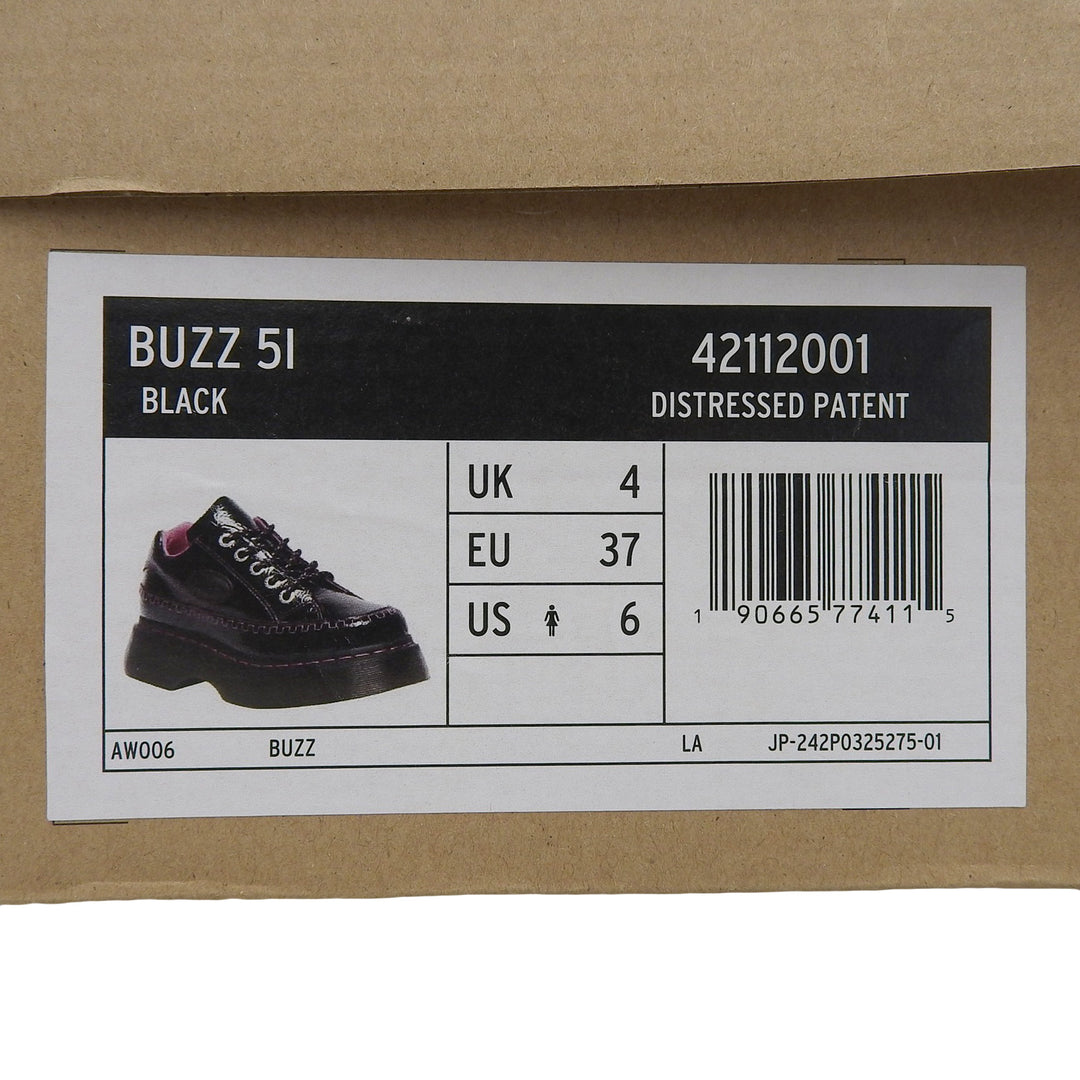 Pristine Dr.Martens Leather shoes BUZZ 5-hole shoes black Women 42112001