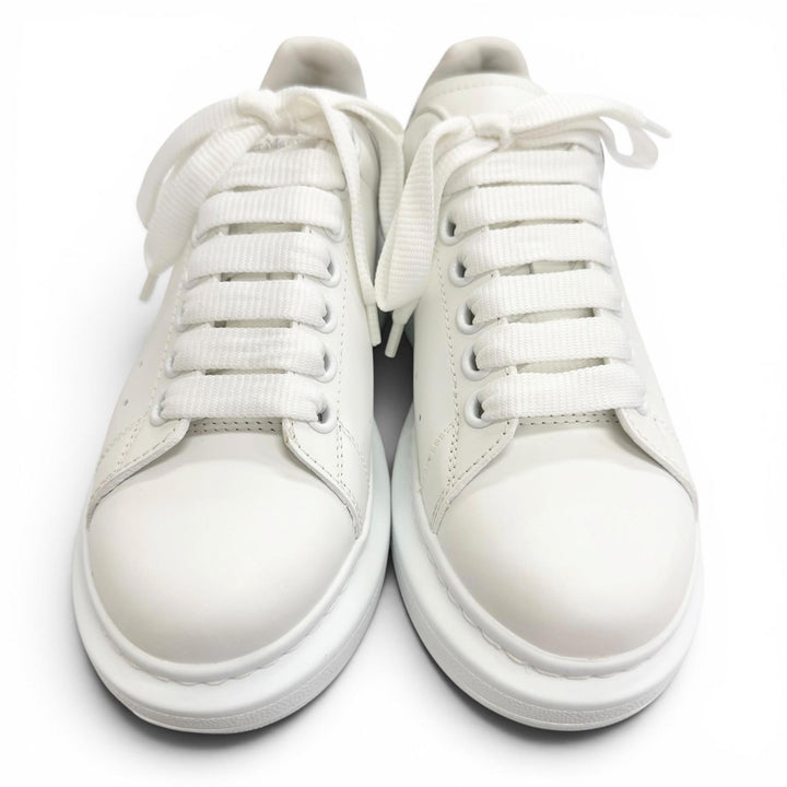 Excellent Alexander McQueen LARRY Leather Glitter Oversized Sneakers 35 558945