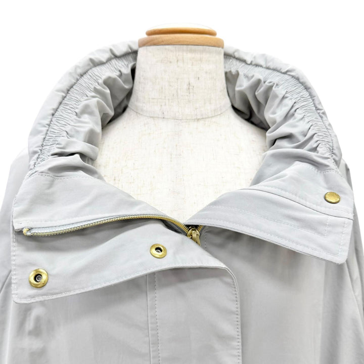 Great TATRAS REA hooded, zip-up blouson long coat gray LTLA21S4205-L