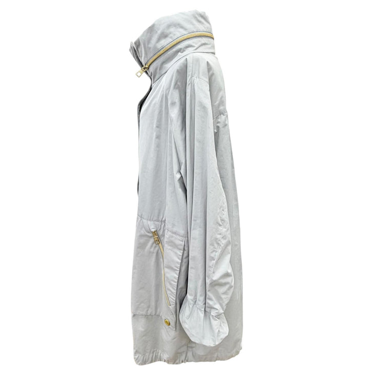 Great TATRAS REA hooded, zip-up blouson long coat gray LTLA21S4205-L