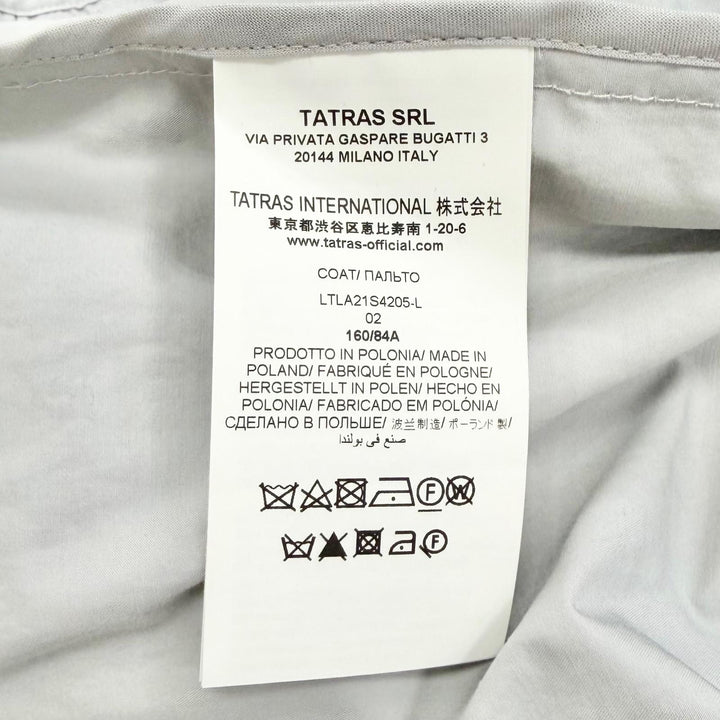 Great TATRAS REA hooded, zip-up blouson long coat gray LTLA21S4205-L