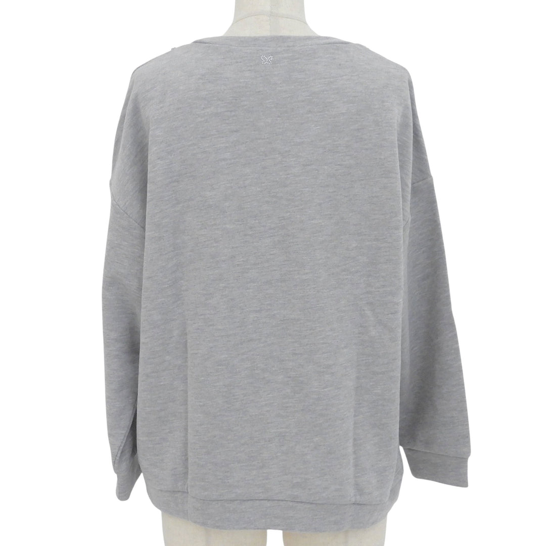 Excellent WEEKEND MaxMara sweat Bijou pullover gray cotton Women M