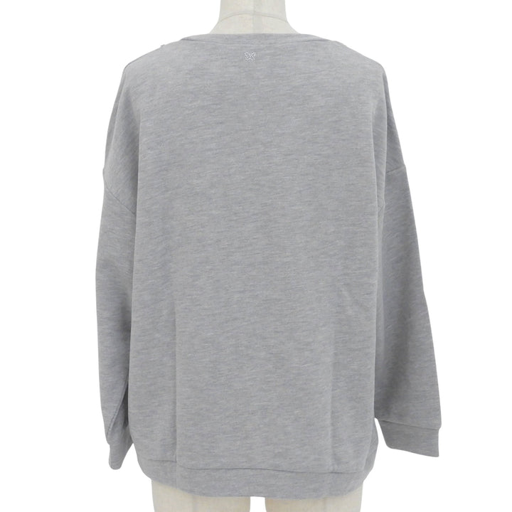 Excellent WEEKEND MaxMara sweat Bijou pullover gray cotton Women M