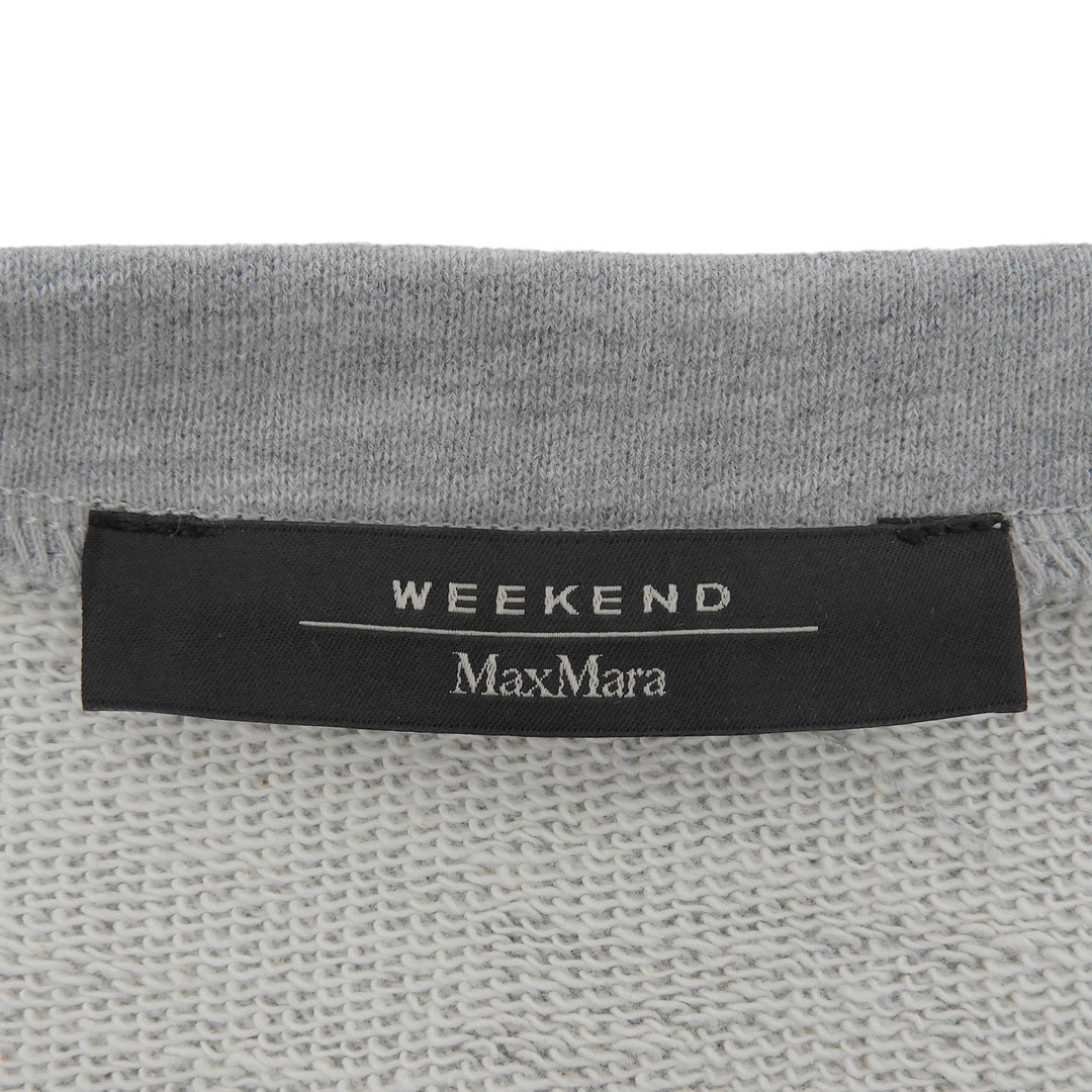 Excellent WEEKEND MaxMara sweat Bijou pullover gray cotton Women M