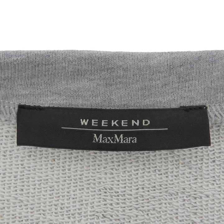 Excellent WEEKEND MaxMara sweat Bijou pullover gray cotton Women M