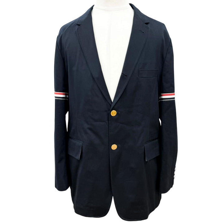 Great THOM BROWNE tailored jacket Navy cotton mens 4 MJU527A