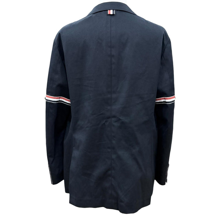 Great THOM BROWNE tailored jacket Navy cotton mens 4 MJU527A