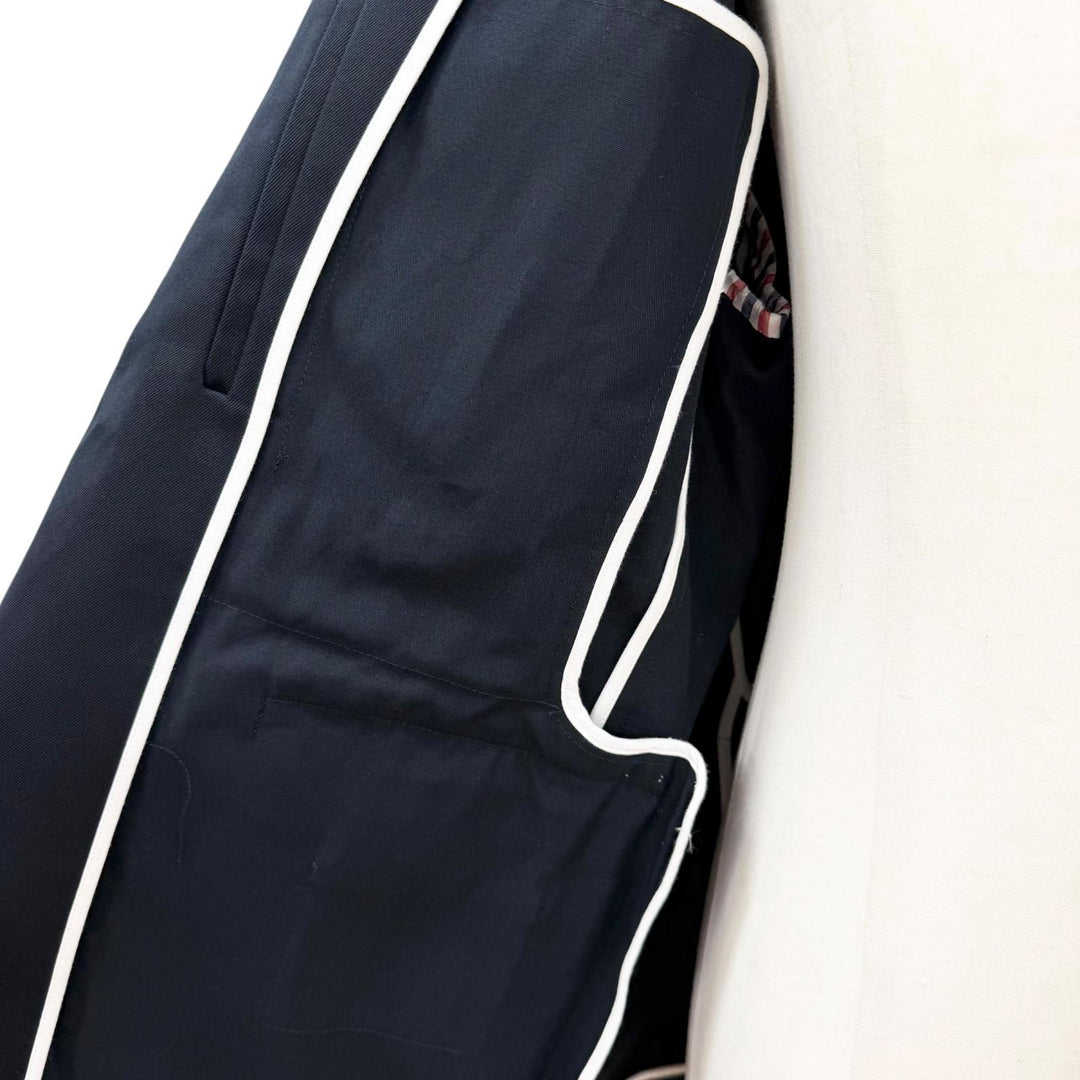 Great THOM BROWNE tailored jacket Navy cotton mens 4 MJU527A