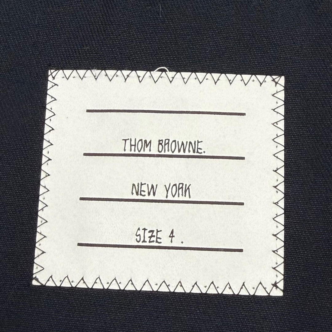 Great THOM BROWNE tailored jacket Navy cotton mens 4 MJU527A