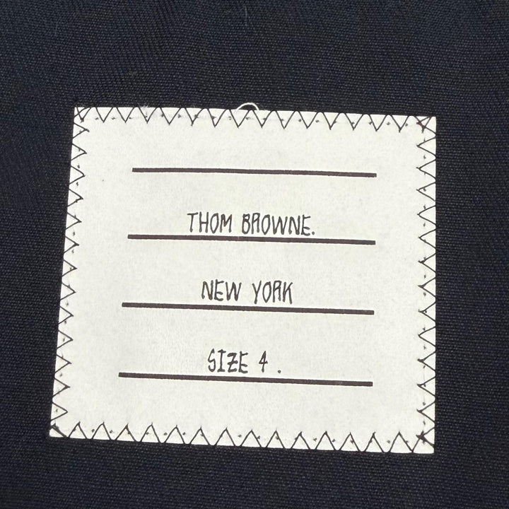 Great THOM BROWNE tailored jacket Navy cotton mens 4 MJU527A