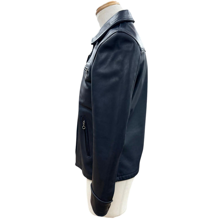Great schott Leather jacket Navy Cowhide mens 36 7143