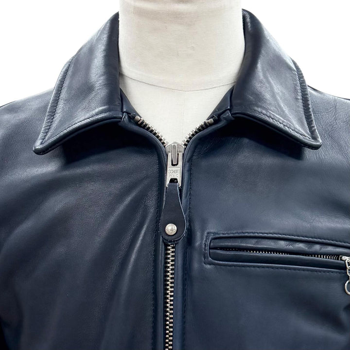Great schott Leather jacket Navy Cowhide mens 36 7143