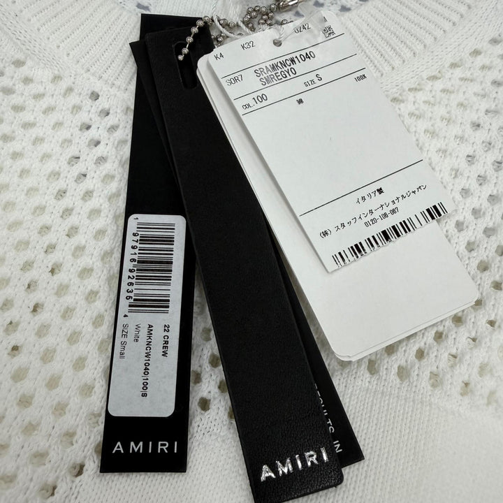 Pristine AMIRI tops Tiger Mesh Graphic Crewneck Sweatshirt S SRAMKNCW1040SMREGY0
