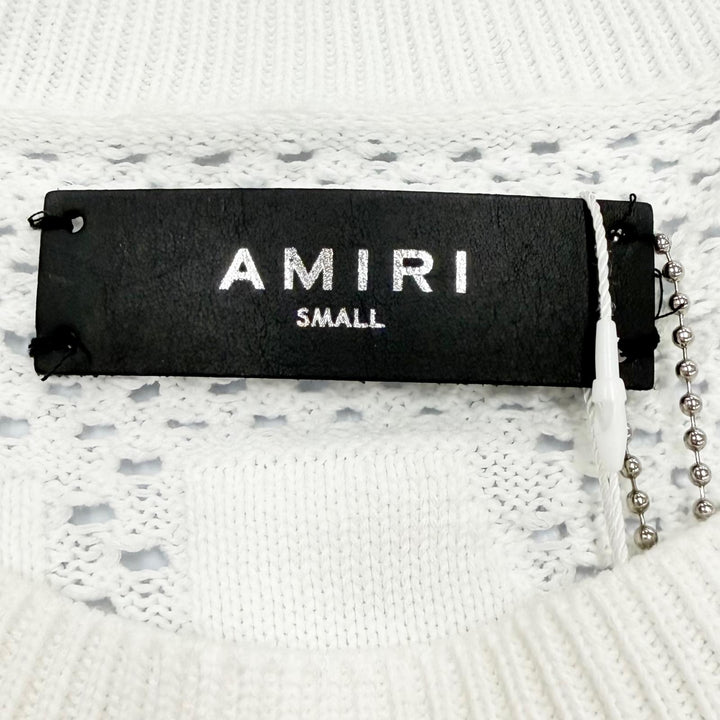 Pristine AMIRI tops Tiger Mesh Graphic Crewneck Sweatshirt S SRAMKNCW1040SMREGY0