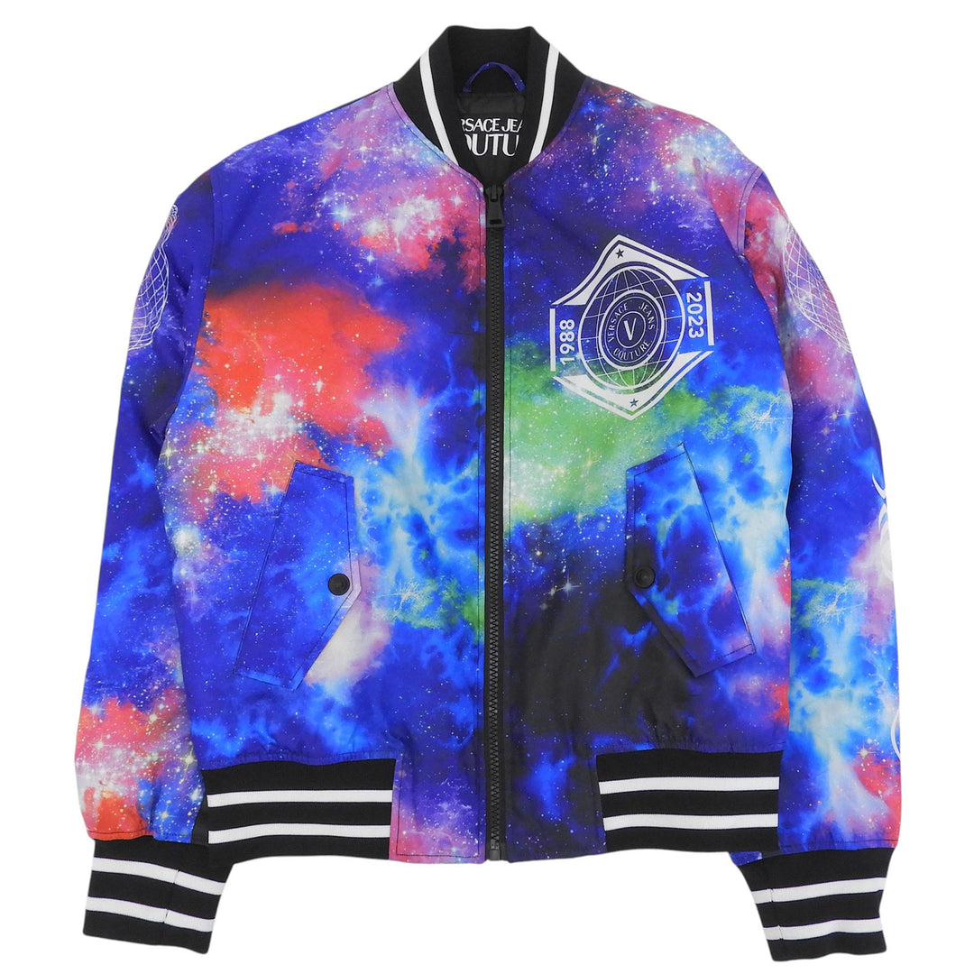 Excellent VERSACE JEANS COUTURE Jacket Cosmic Bomber Multi mens 73GAS4D7