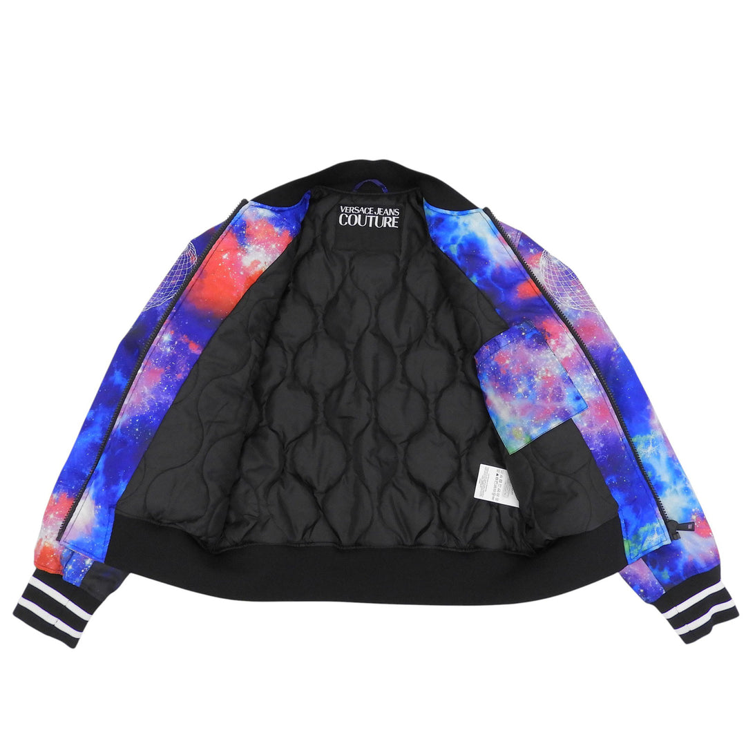 Excellent VERSACE JEANS COUTURE Jacket Cosmic Bomber Multi mens 73GAS4D7