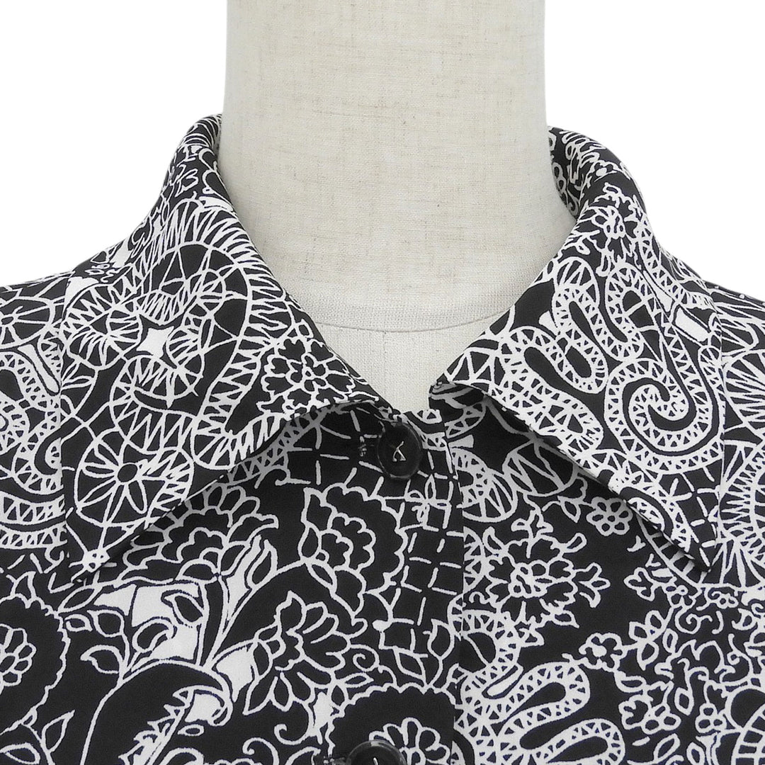 Excellent LEONARD Long sleeve shirt Paisley black silk Women
