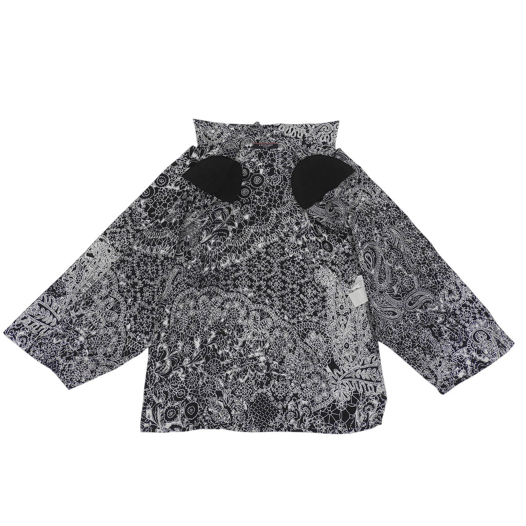 Excellent LEONARD Long sleeve shirt Paisley black silk Women