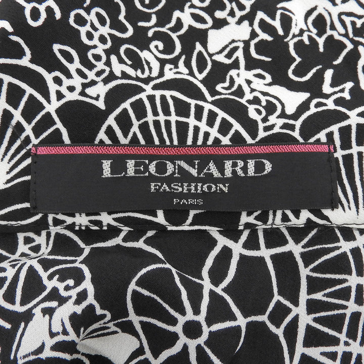Excellent LEONARD Long sleeve shirt Paisley black silk Women