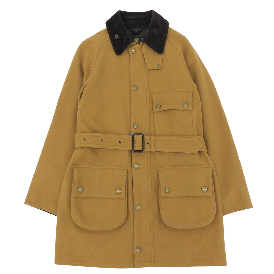 Great Barbour coat SOLWAY ZIPPER SL Belt is removable wool Women 34 MWO0220BE51