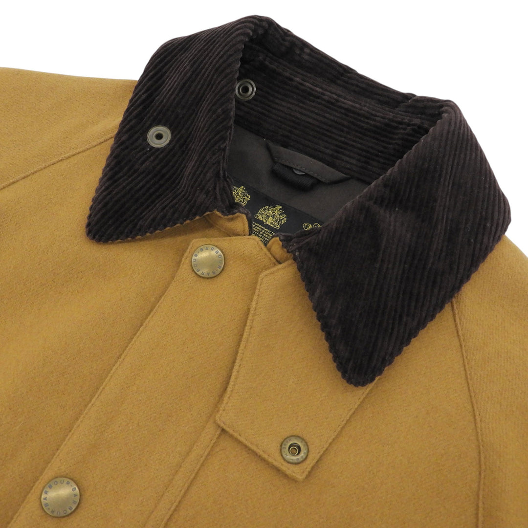 Great Barbour coat SOLWAY ZIPPER SL Belt is removable wool Women 34 MWO0220BE51